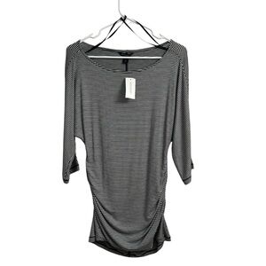 Banana Republic Black & White Striped Tunic